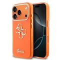 iPhone 17 Pro Max Guess IML 4G Script Metal Logo -kotelo - oranssi