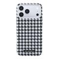 iPhone 17 Pro Max Karl Lagerfeld -kotelo, houndstooth-kuvioinen, muovinen - MagSafe-yhteensopiva