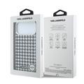 iPhone 17 Pro Max Karl Lagerfeld -kotelo, houndstooth-kuvioinen, muovinen - MagSafe-yhteensopiva
