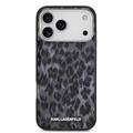 iPhone 17 Pro Max Karl Lagerfeld IML Leopardikotelo - MagSafe-yhteensopiva - Harmaa