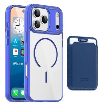 iPhone 17 Pro Max MagSafe-kotelo, jossa on korttipidike - Sapphire / läpinäkyvä