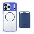 iPhone 17 Pro Max MagSafe-kotelo, jossa on korttipidike - Sapphire / läpinäkyvä