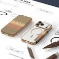 iPhone 17 Pro Max Tyylikäs magneettinen läppäkotelo RFID-korttipaikoilla - ruskea