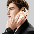 iPhone 17 Pro Max Tyylikäs magneettinen läppäkotelo RFID-korttipaikoilla - oranssi