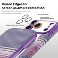 iPhone 17 Pro Max Tyylikäs magneettinen läppäkotelo RFID-korttipaikoilla - violetti