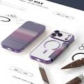 iPhone 17 Pro Max Tyylikäs magneettinen läppäkotelo RFID-korttipaikoilla - violetti