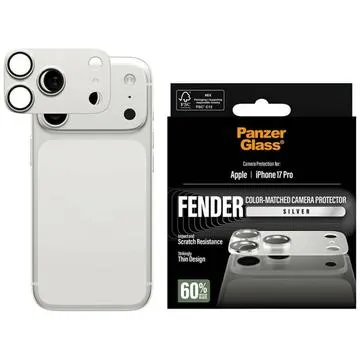 iPhone 17 Pro PanzerGlass Fender-kamerasuoja - hopea