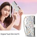 iPhone 17 Pro Rombinen kukkakuvioinen lompakkokotelo
