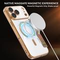 iPhone 17 Pro Tyylikäs magneettinen läppäkotelo RFID-korttipaikoilla - ruskea