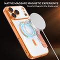 iPhone 17 Pro Tyylikäs magneettinen läppäkotelo RFID-korttipaikoilla - oranssi