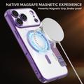 iPhone 17 Pro Tyylikäs magneettinen läppäkotelo RFID-korttipaikoilla - violetti