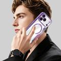 iPhone 17 Pro Tyylikäs magneettinen läppäkotelo RFID-korttipaikoilla - violetti