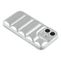 iPhone 17 Iskunkestävä TPU-kotelo toppatakkiin - hopea