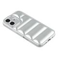 iPhone 17 Iskunkestävä TPU-kotelo toppatakkiin - hopea