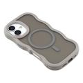 iPhone 17 Aaltoreuna magneettinen hybridikotelo - harmaa
