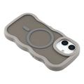 iPhone 17 Aaltoreuna magneettinen hybridikotelo - harmaa