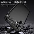 iPhone 18 Mofi TPU Suojakuori - Hiilikuitu - Musta
