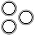 iPhone 18 Pro/18 Pro Max PanzerGlass Hoops Keraaminen kameran linssisuoja - Hopeinen kimalle