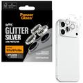 iPhone 18 Pro/18 Pro Max PanzerGlass Hoops Keraaminen kameran linssisuoja - Hopeinen kimalle