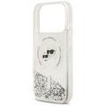 iPhone 18 Pro/17 Pro Karl Lagerfeld Liquid Glitter Karl & Choupette Heads MagSafe-suojakotelo - läpinäkyvä