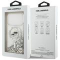 iPhone 18 Pro/17 Pro Karl Lagerfeld Liquid Glitter Karl & Choupette Heads MagSafe-suojakotelo - läpinäkyvä