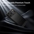 iPhone 18 Pro Harjattu TPU Suojakuori - Hiilikuitu - Musta