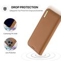 iPhone 18 Pro Dux Ducis Hivo Lompakkomallinen Nahkakotelo - Ruskea