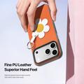iPhone 18 Pro Dux Ducis Luvy Kotelo sormirengas / käsi hihna - Oranssi / Päivänkakkara