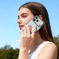 iPhone 18 Pro Dux Ducis Luvy Kotelo sormi rengas / käsi hihna - taivaansininen / sydän