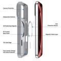 iPhone 18 Pro Dux Ducis Yind Hybridikotelo - MagSafe-yhteensopiva - Harmaa