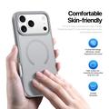 iPhone 18 Pro Dux Ducis Yind Hybridikotelo - MagSafe-yhteensopiva - Harmaa