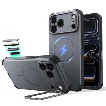 iPhone 18 Pro/17 Pro ESR Cyber Tough Kickstand MagSafe Hybrid Kotelo - Harmaa