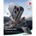iPhone 18 Pro/17 Pro ESR Cyber Tough Kickstand MagSafe Hybrid Kotelo - Harmaa