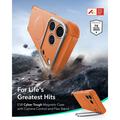 iPhone 18 Pro/17 Pro ESR Cyber Tough Kickstand MagSafe Hybrid Kotelo - Oranssi