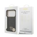iPhone 18 Pro Guess 4G Strass Triangle Logo Gold Frame MagSafe-kotelo