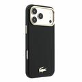 iPhone 18 Pro Lacoste Champs Élysées -kotelo - MagSafe-yhteensopiva - Musta