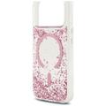 iPhone 18 Pro Max/17 Pro Max Guess Resin Bottom Glitter MagSafe-suojakotelo - vaaleanpunainen