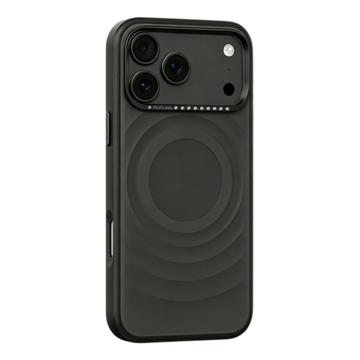 iPhone 18 Pro Max/17 Pro Max Mutural -magneettinen aaltokuvioinen hybridikotelo – musta
