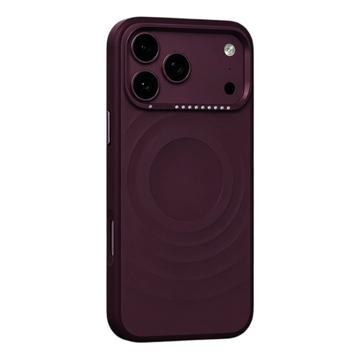 iPhone 18 Pro Max/17 Pro Max Mutural -magneettinen aaltokuvioinen hybridikotelo – kirsikanpunainen