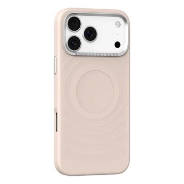 iPhone 18 Pro Max/17 Pro Max Mutural -magneettinen aaltokuvioinen hybridikotelo – vaaleanpunainen