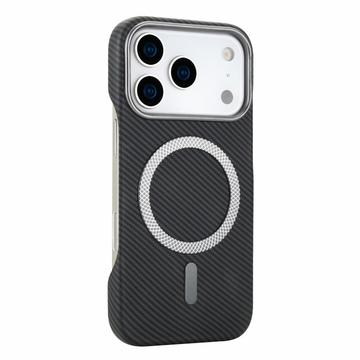 iPhone 18 Pro Max/17 Pro Max Ohut hiilikuitumagneettikotelo - musta