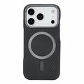 iPhone 18 Pro Max/17 Pro Max Ohut hiilikuitumagneettikotelo - musta