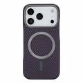 iPhone 18 Pro Max/17 Pro Max Ohut hiilikuitumagneettikotelo - violetti