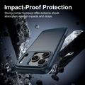 iPhone 18 Pro Max Harjattu TPU Suojakuori - Hiilikuitu - sininen