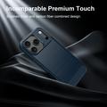 iPhone 18 Pro Max Harjattu TPU Suojakuori - Hiilikuitu - sininen