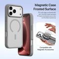 iPhone 18 Pro Max Dux Ducis Lawa Lompakko Nahkakotelo magneettikannella - Harmaa