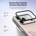 iPhone 18 Pro Max Dux Ducis Luvy Kotelo sormi rengas / käsi hihna - Vaaleanpunainen / Perhonen