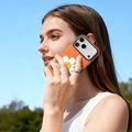 iPhone 18 Pro Max Dux Ducis Luvy Kotelo sormirengas / käsi hihna - Oranssi / Päivänkakkara