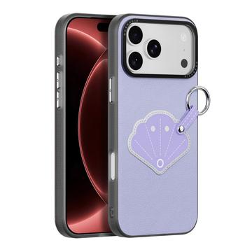 iPhone 18 Pro Max Dux Ducis Luvy Kotelo sormi rengas / käsi hihna - Violetti / Simpukankuori