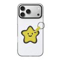 iPhone 18 Pro Max Dux Ducis Luvy Kotelo sormirenkaalla / käsihihnalla - Valkoinen / tähti
